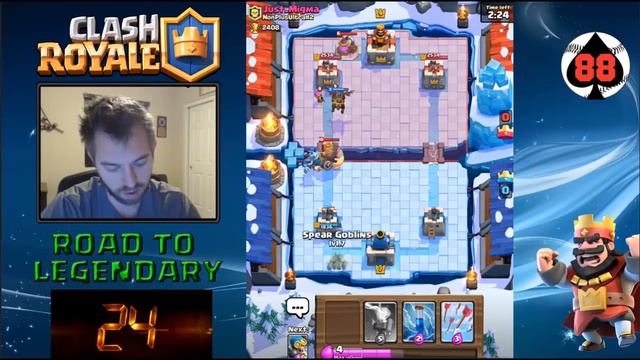 Clash Royale - Road to Legendary Arena - Day 24 Lava Hound!!! смотреть онлайн