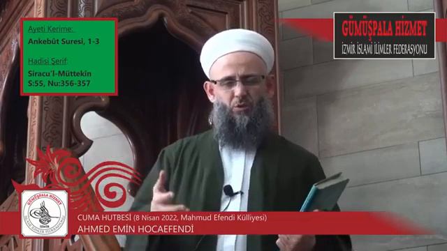 Cuma Hutbesi 8.Nisan.2022 ~ Ahmed Emin Hocaefendi-Mahmud Efendi Külliyesi смотреть онлайн
