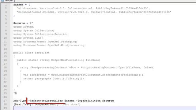 PowerShell CSharp OpenXML смотреть онлайн