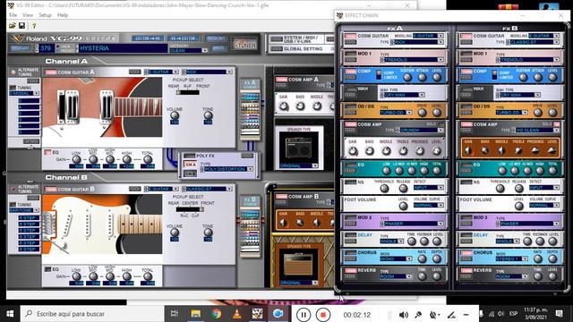 VG DEMO 3 CRUNCH 2 ROLAND VG-99 MIDI GUITAR CRUNCH 1 + vox ac30 RICKENBAKER + FENDER STRATOCASTER смотреть онлайн