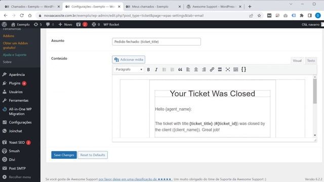 Plugin WordPress para criar um sistema de Suporte e Help Desk para atender os clientes смотреть онлайн