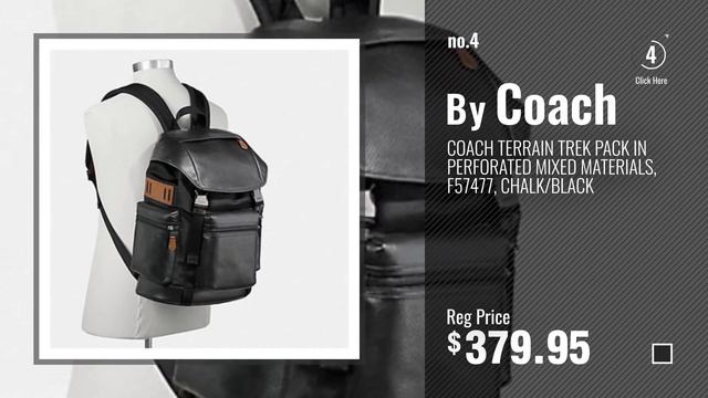 Top 10 Coach Laptop Backpacks [2018]: COACH TERRAIN TREK PACK IN PERFORATED MIXED MATERIALS, F57477 смотреть онлайн