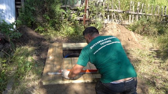 Установка дачного туалета под ключ в Новосибирске. смотреть онлайн