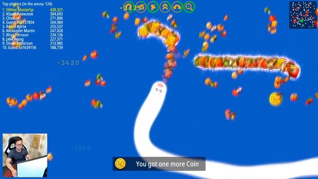WormsZone.io Best Trolling Pro Never Mess With Tiny Snake Epic Worms Zone io Gameplay! #62 смотреть онлайн