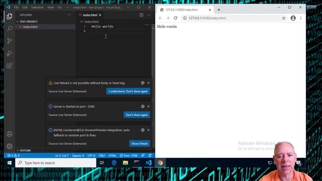 VS Code and Live Server смотреть онлайн