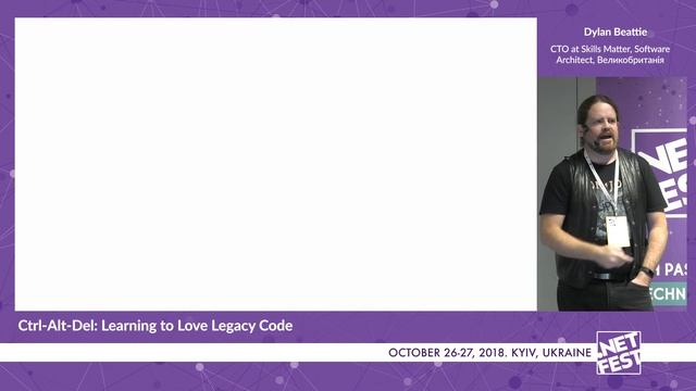 Ctrl-Alt-Del: Learning to Love Legacy Code. Dylan Beattie .NET Fest 2018 смотреть онлайн