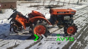 Японский мини-трактор KUBOTA B6000 с фрезой 4WD ВОМ