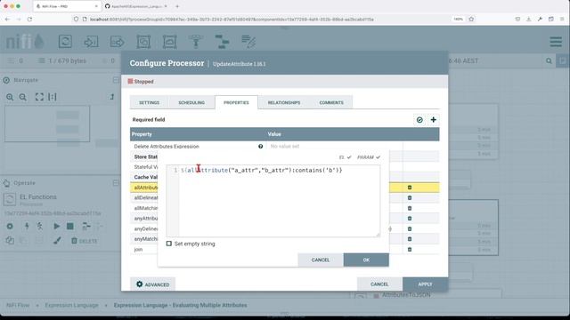 How to do Evaluate Multiple Attributes using NiFi Expression Language смотреть онлайн