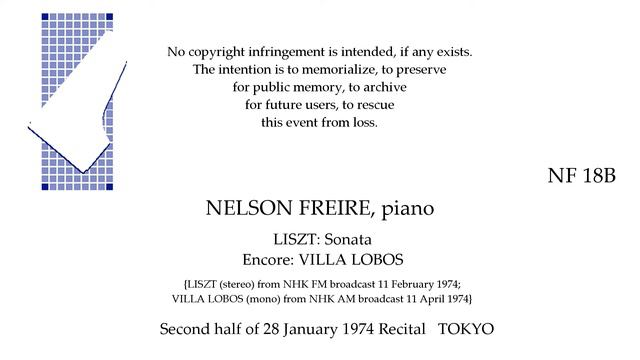 NELSON FREIRE live Second Half of 1974 TOKYO Recital LISZT Sonata смотреть онлайн