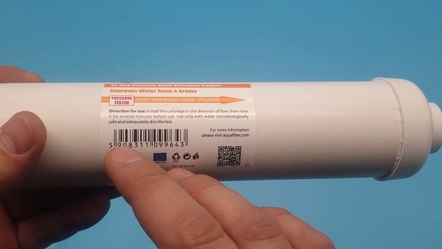 Aquafilter AICRO-QC угольный постфильтр финишной очистки воды смотреть онлайн