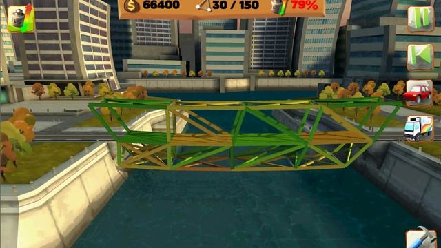 Bridge Constructor Playground прохождение, 12 уровень смотреть онлайн