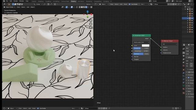 Blender 2.81 Anisotropic BSDF смотреть онлайн