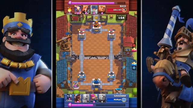 Атаки колодой Jason'а в Clash Royale смотреть онлайн