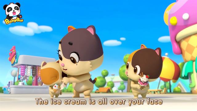 Rainbow Ice Cream Song | Yummy Food Family | Nursery Rhymes | Kids Songs | Baby Cartoon | BabyBus