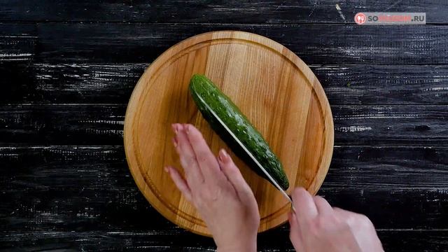 Закуска из огурцов и зеленого лука - Рецепты от Со Вкусом смотреть онлайн