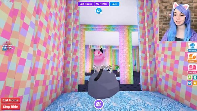 Я УДОЧЕРИЛА КАМЕНЬ! Adopt me Roblox смотреть онлайн