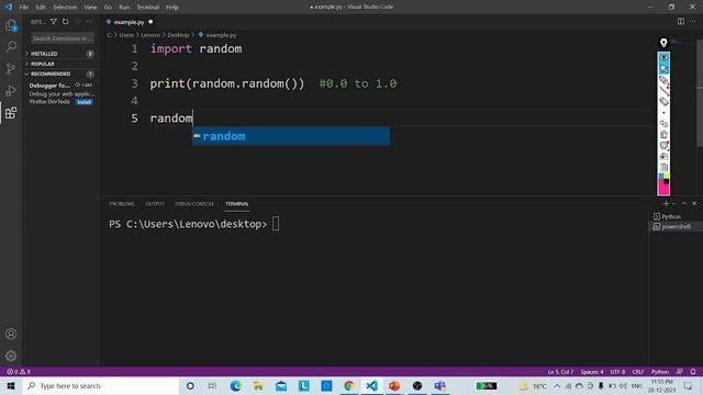 random Module in Python | Generating Random Numbers in Python | Python Tutorial in Hindi смотреть онлайн