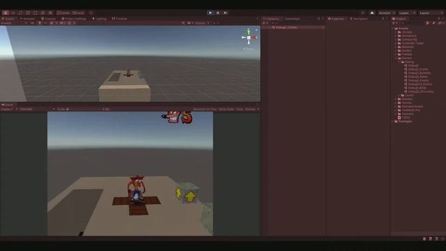 I (sort of) recreated Crash Bandicoot Warped in Unity. смотреть онлайн