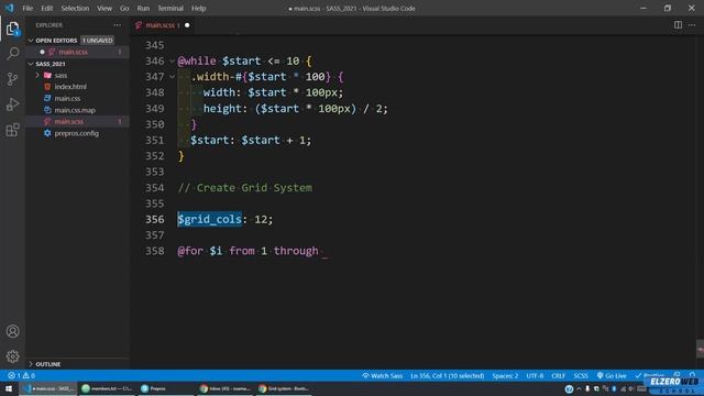 Learn SASS In Arabic 2021 - #15 - Create Bootstrap Grid System смотреть онлайн