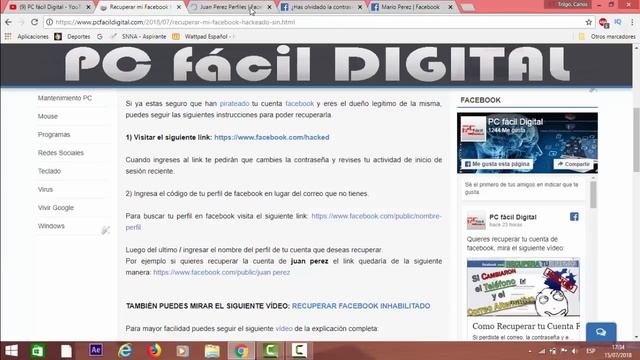 Como Recuperar tu Cuenta de Facebook si te Cambiaron el Correo, el Teléfono y la Contraseña смотреть онлайн