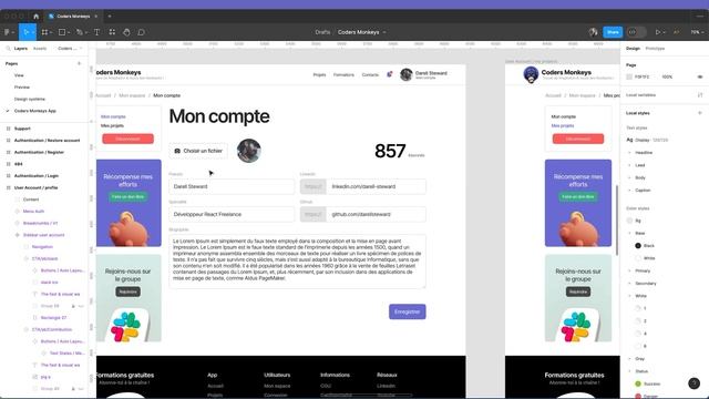 Développement du profil Utilisateur de l'application avec React, Next.js et Firebase - Partie 1 смотреть онлайн