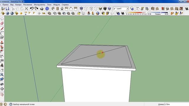SketchUp Крыша