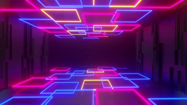 4K Meditation Neon Tunnel Music - Sleep Ambient Music | Healing Music | Animation Music Video смотреть онлайн