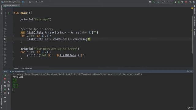 #7.2 One Dimension Array implementation in Kotlin смотреть онлайн