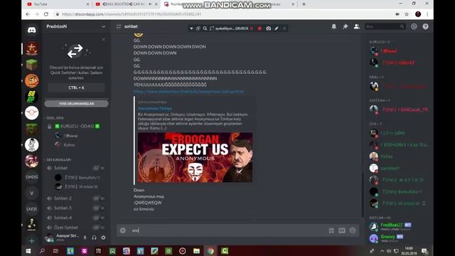 AmacıOlmayanTayfa Ve ANONYMOUS Down [ 4.500 MB ] DDOS TESTİNG 2019 смотреть онлайн