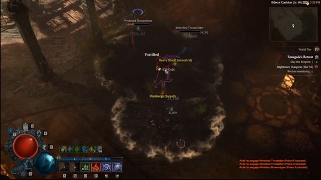 T35 dungeon with shadow/blood orb necro with voice over explanation. смотреть онлайн