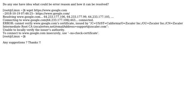 Unix & Linux: zscaler certificate issue смотреть онлайн