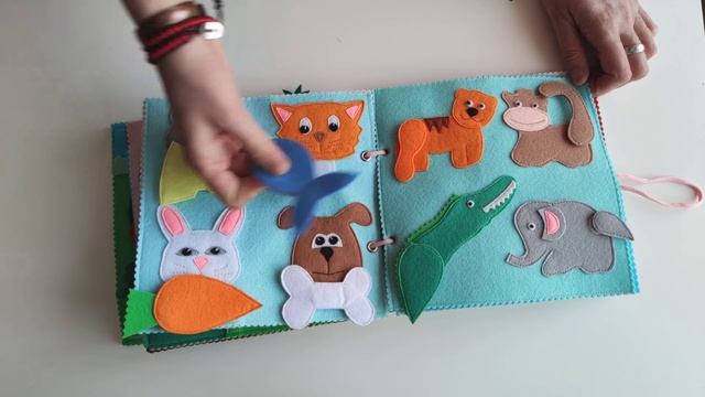Развивающая мягкая книжка из фетра своими руками. Quietbook For Felt