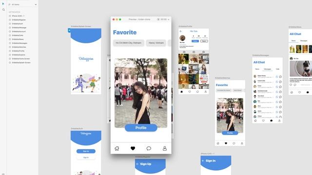 React Native App Design (Demo) - Adobe XD смотреть онлайн