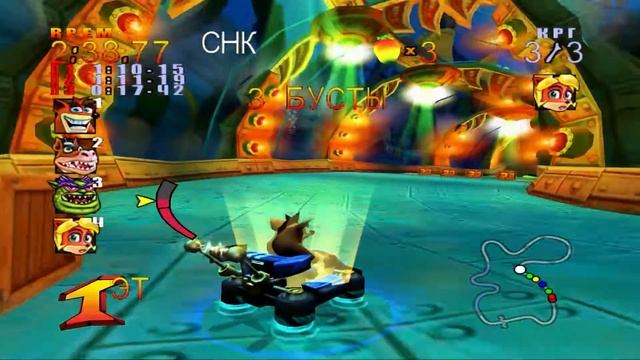 Прохождение Crash Nitro Kart (PS2) #7 - Барин (монетки и реликвии) смотреть онлайн