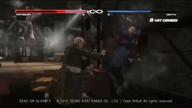 DOA5(PS3®) HAYABUSA(DJayChris2009) Vs GEN FU(CPU Legendary)