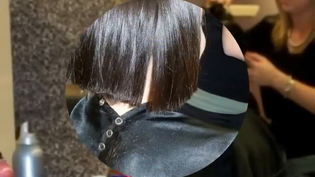 Amazing Long To Short Haircut On Dark Hair