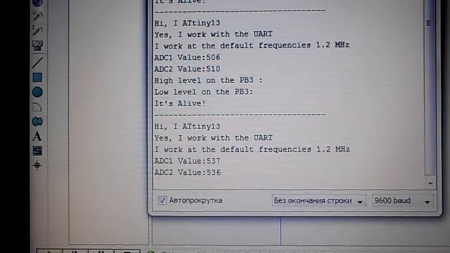 Программный UART на ATtiny13 смотреть онлайн