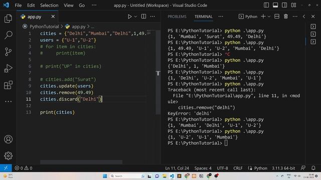 Python Sets Explained :Boosting Your Programming Abilities |Python Full Tutorial |HINDI| - #16 смотреть онлайн