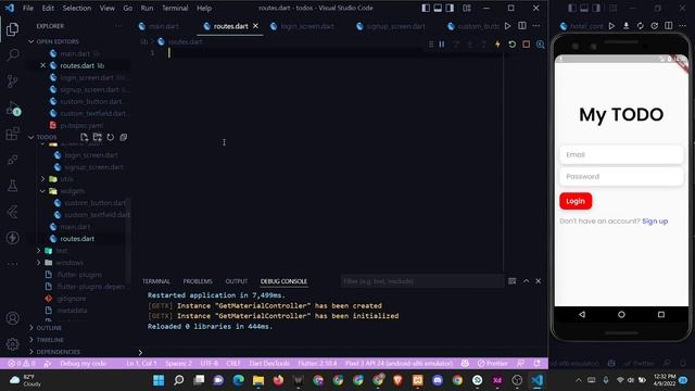Full Stack TODO app with Flutter, GetX, PHP and XAMPP (To Do Crude - Backend) Part -3 UI Design смотреть онлайн