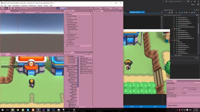 Pokémon turn-based MMORPG with Unity 5 Unet - testing battle system смотреть онлайн