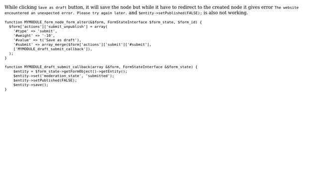 Drupal: Custom Save and Unpublished button for node смотреть онлайн