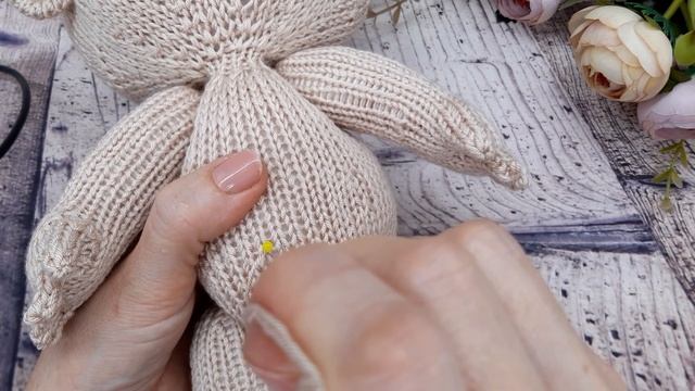 Вязаная кукла спицами.МК. Часть 6.Сборка, набивка, оформление. #вязаный пупс#каксвязатькуклу#