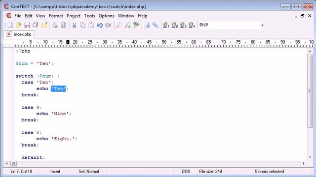 013 Switch Statement | php programming course смотреть онлайн