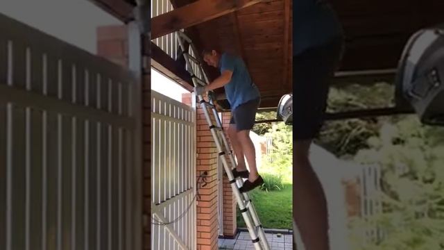 Приставная телескопическая лестница Telesteps Black Line смотреть онлайн