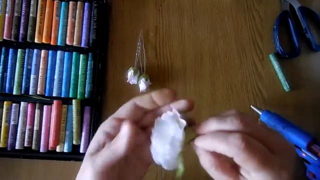 Цветы из фоамирана мастер класс. Роза на шпильке.