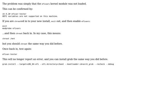 Unix & Linux: "EFI variables are not supported on this system" (4 Solutions!!) смотреть онлайн