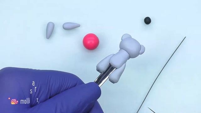 Мишка Тедди | Декор ложки полимерной глиной смотреть онлайн