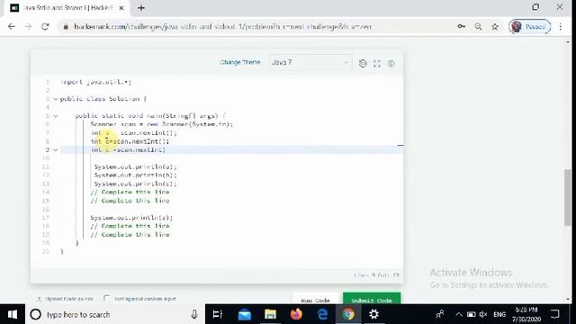 Java Stdin and Stdout 1 #hackerrank #java смотреть онлайн