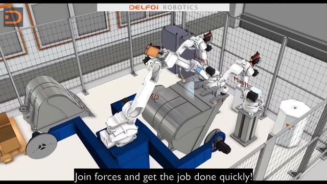 Delfoi Robotics - Get ready for multirobot offline programming смотреть онлайн