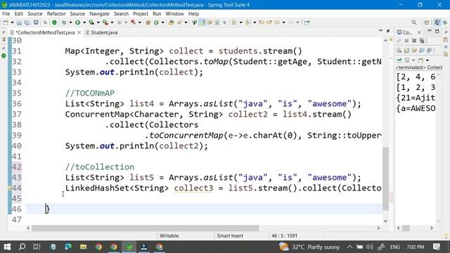 Stream API Collectors class method use | java 8 features смотреть онлайн